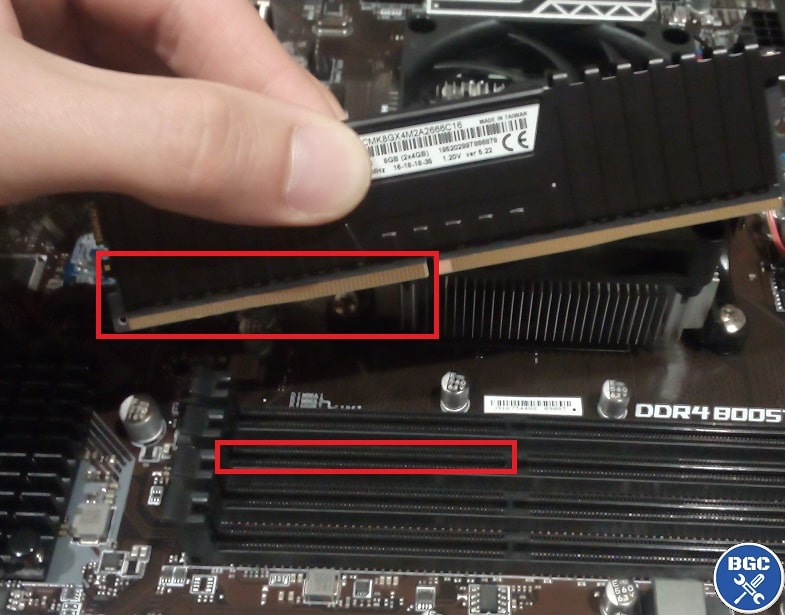 difference between blue and black ram slot