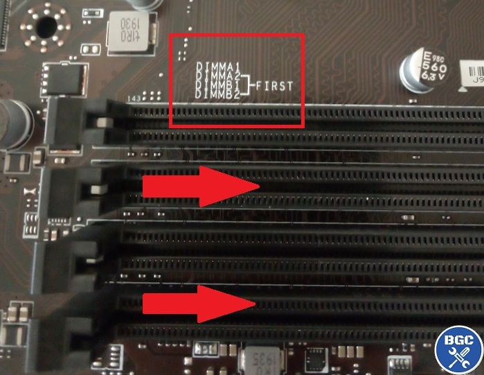 which ram slot to use